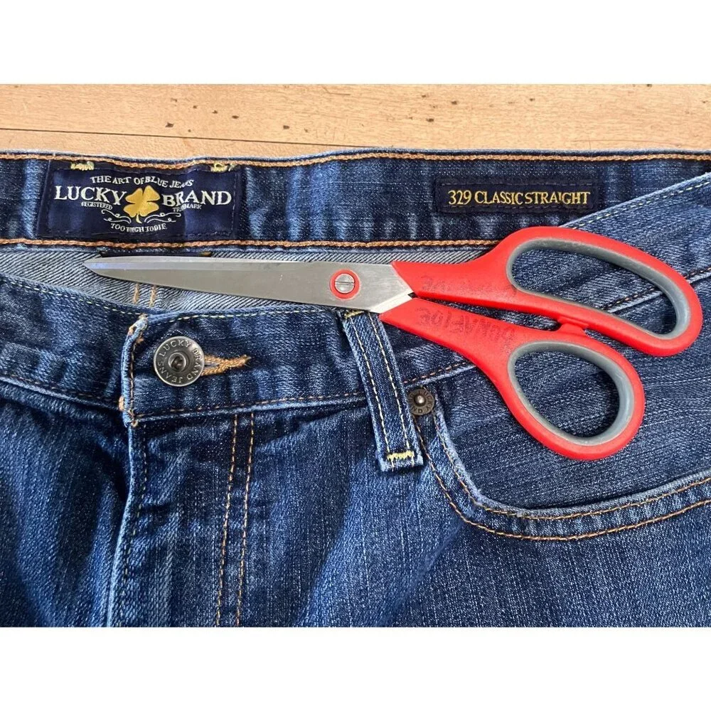 Lucky Brand 329 Mens Vintage 2013 Classic Straight Jeans Size 34x31 Blue AN EXC - Picture 5 of 13